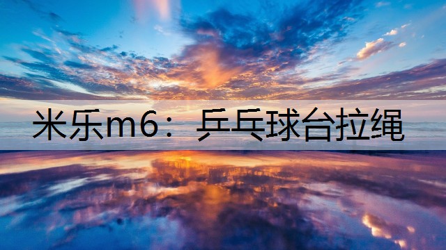 米乐m6：乒乓球台拉绳