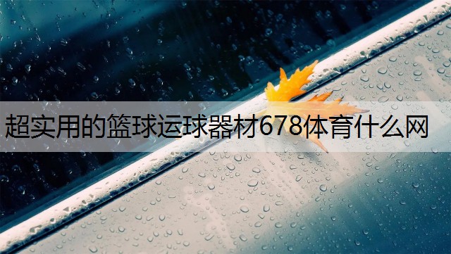 <strong>超实用的篮球运球器材678体育什么网</strong>