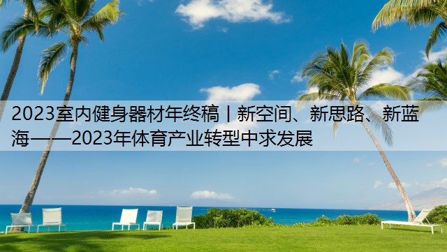 2023室内健身器材年终稿丨新空间、新思路、新蓝海——2023年体育产业转型中求发展