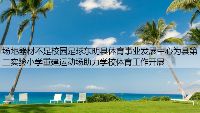 场地器材不足校园足球东明县体育事业发展中心为县第三实验小学重建运动场助力学校体育工作开展